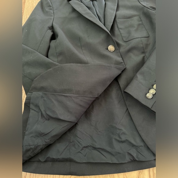 ARITZIA TALULA Exeter Boyfriend Blazer Wool Blend Jacket Black, size 8 - Picture 6 of 13